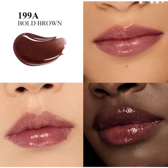 Valentino Hydrating Lip Balm Spike Disco Shade 199A Bold Brown - Picture 4 of 4